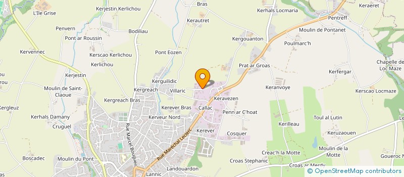 localisation de l'entreprise LA CANOPEE  PLABENNEC