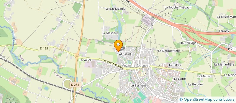 localisation de l'entreprise LA CANOPEE  VEZIN-LE-COQUET