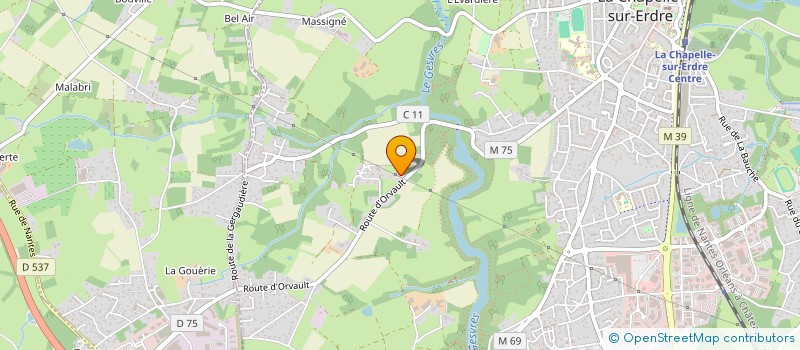 localisation de l'entreprise LA CANOPEE  LA CHAPELLE-SUR-ERDRE