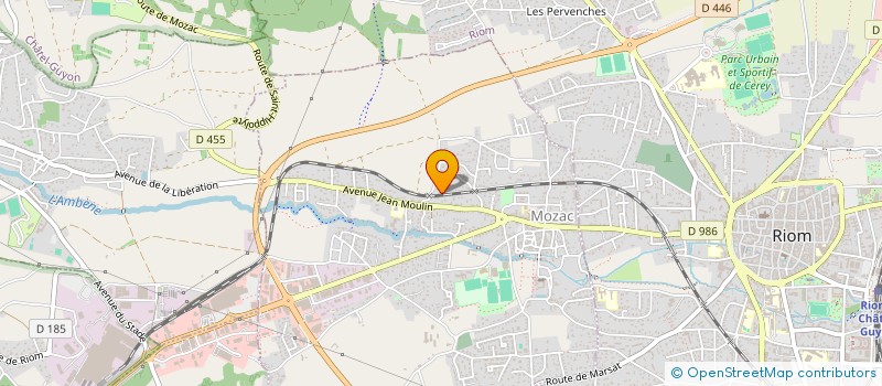 localisation de l'entreprise LA CANOPEE  MOZAC