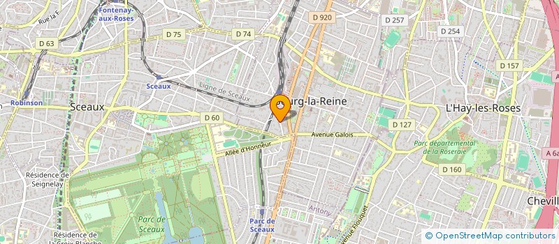 localisation de l'entreprise LA CANOPEE à BOURG-LA-REINE