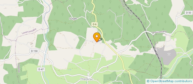 localisation de l'entreprise LA CANOPEE  THEDIRAC