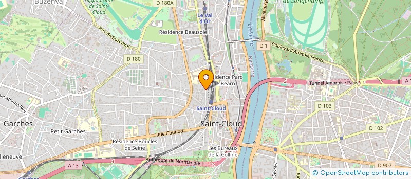 localisation de l'entreprise LA CANOPEE  SAINT-CLOUD