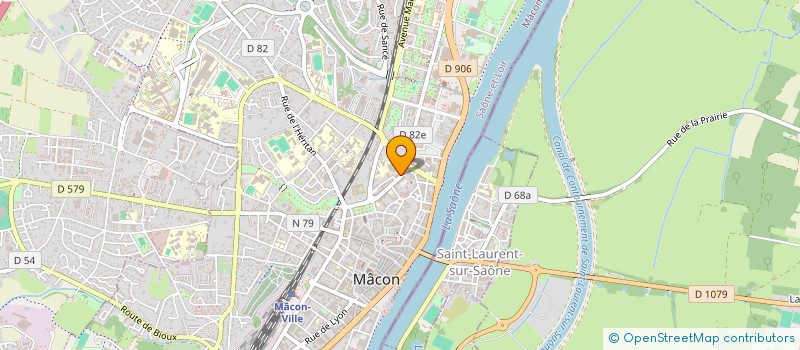 localisation de l'entreprise LA CANOPEE  MACON