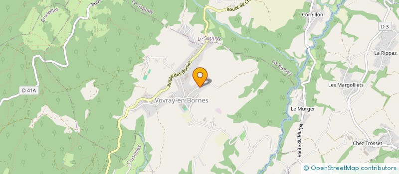 localisation de l'entreprise LA CANOPEE DE CARMEN  VOVRAY-EN-BORNES
