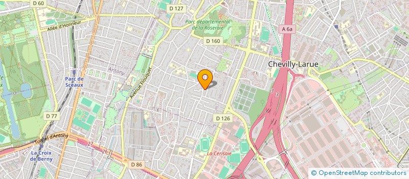 localisation de l'entreprise LA CANOPEE DES ROSES  L'HAY-LES-ROSES