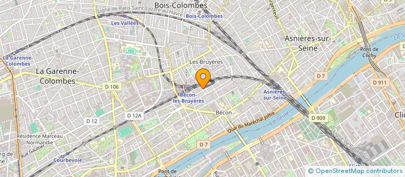 localisation de l'entreprise LA CANOPEE GCSMS à COURBEVOIE