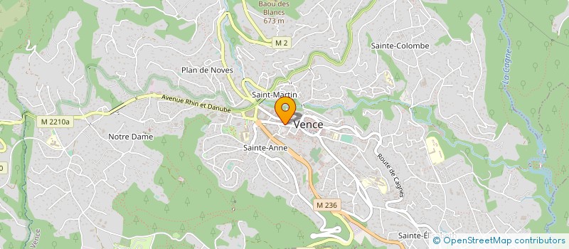 localisation de l'entreprise LA CANOPEE IMMOBILIER  VENCE