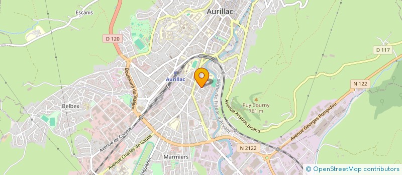 localisation de l'entreprise LA CANTALIENNE à AURILLAC