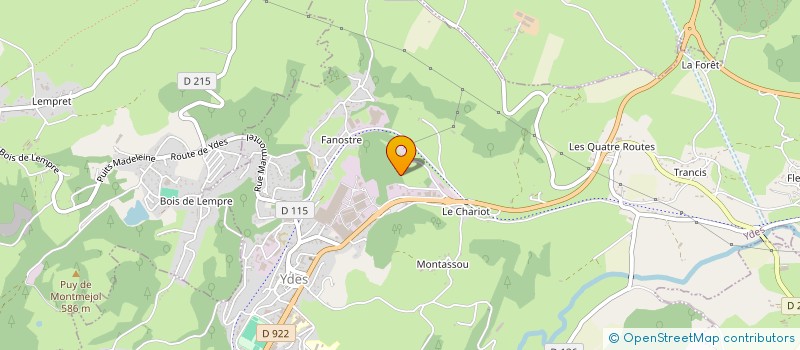 localisation de l'entreprise LA CANTALIENNE DE CHAUFFAGE à YDES