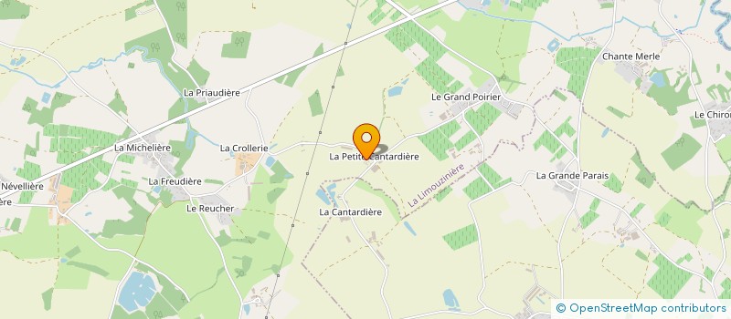 localisation de l'entreprise LA CANTARDIERE  LA LIMOUZINIERE