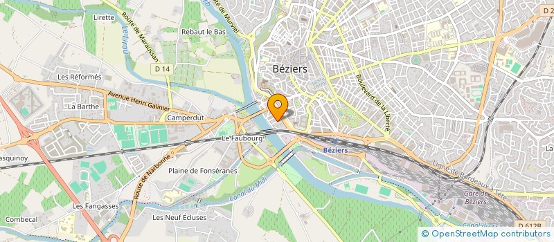 localisation de l'entreprise LA CANTARELA  BEZIERS