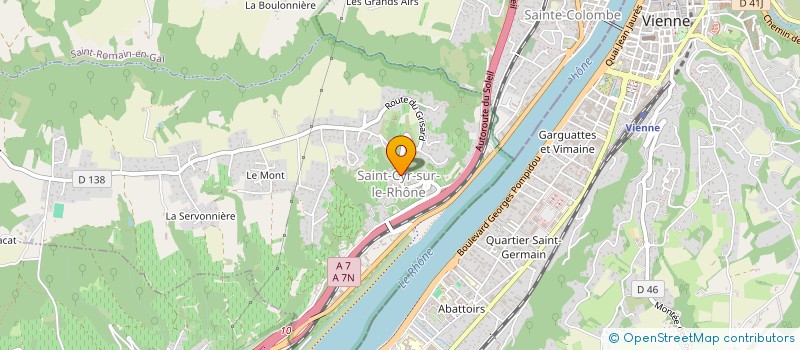 localisation de l'entreprise LA CANTARELLE  SAINT-CYR-SUR-LE-RHONE