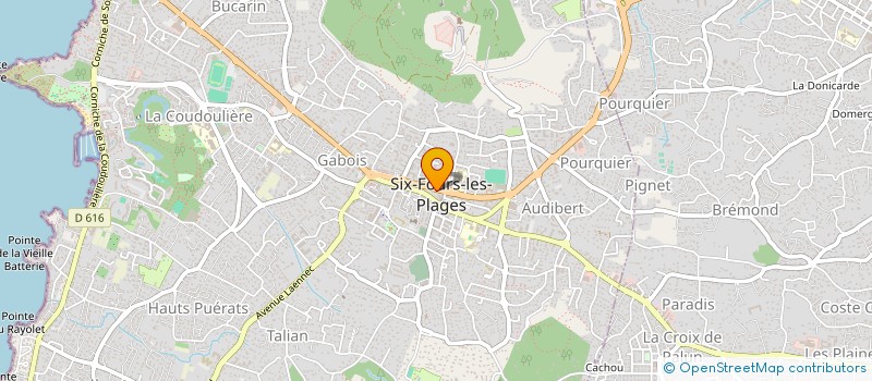 localisation de l'entreprise LA CANTARELLE à SIX-FOURS-LES-PLAGES