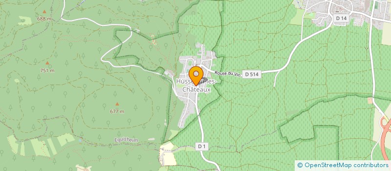 localisation de l'entreprise LA CANTELE , CHORALE  MIXTE D'EGUISHEIM  EGUISHEIM