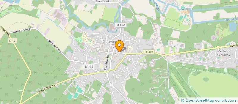 localisation de l'entreprise LA CANTILIENNE  CHANTILLY