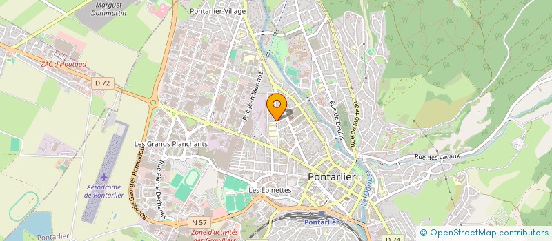 localisation de l'entreprise LA CANTINA à PONTARLIER