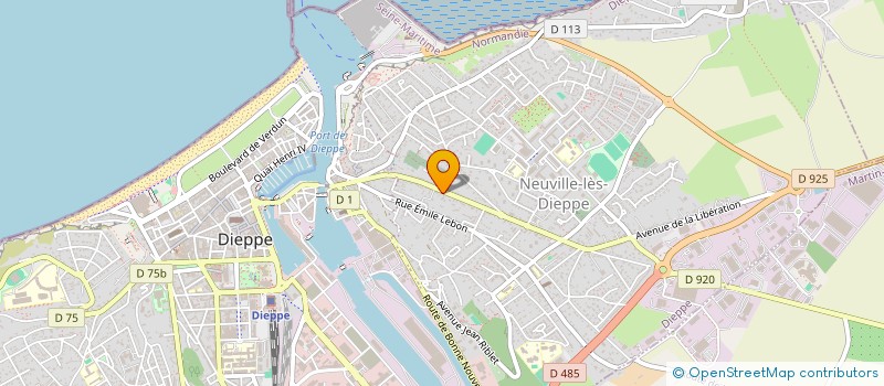localisation de l'entreprise LA CANTINA à DIEPPE