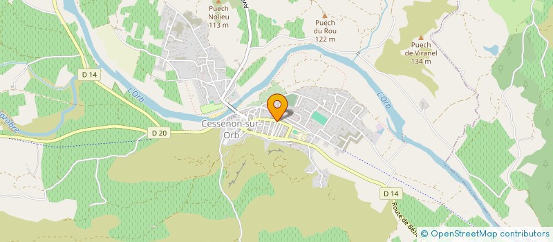 localisation de l'entreprise LA CANTINA DEL PASAJE  CESSENON-SUR-ORB