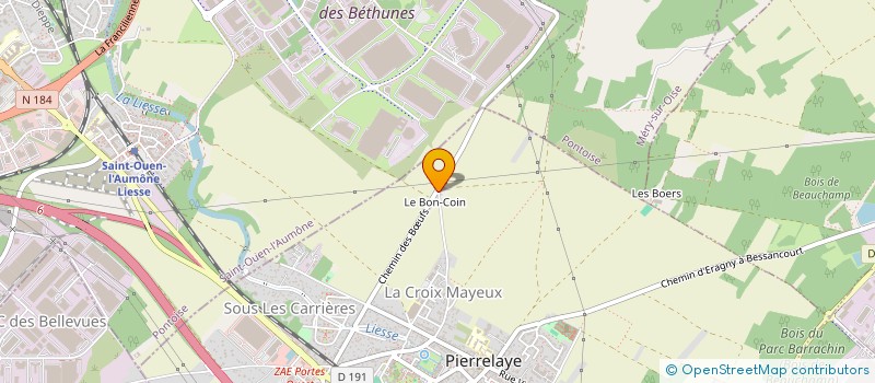 localisation de l'entreprise LA CANTINA TROPICALE  PIERRELAYE