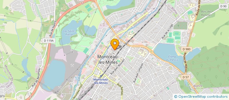 localisation de l'entreprise LA CANTINE à MONTCEAU-LES-MINES