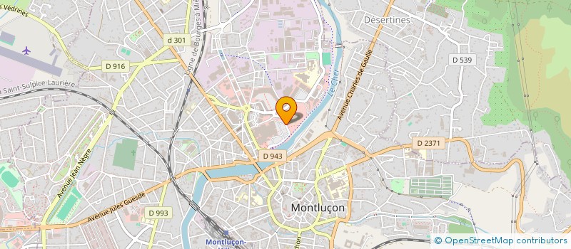 localisation de l'entreprise LA CANTINE à MONTLUCON