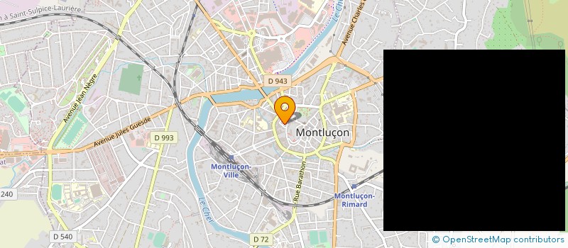 localisation de l'entreprise LA CANTINE à MONTLUCON