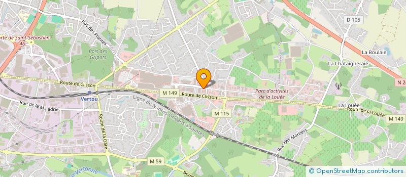 localisation de l'entreprise LA CANTINE à BASSE-GOULAINE