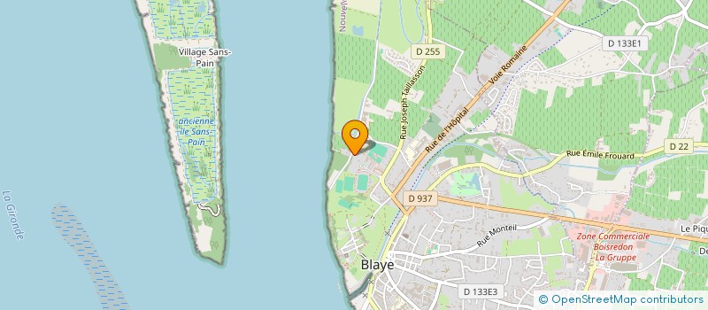 localisation de l'entreprise LA CANTINE à BLAYE