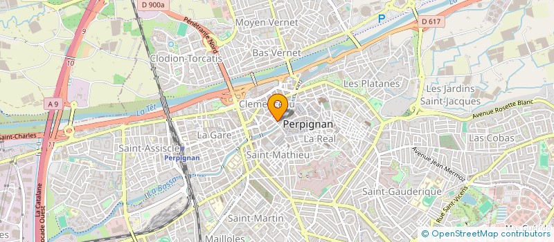 localisation de l'entreprise LA CANTINE D'HENRI  PERPIGNAN