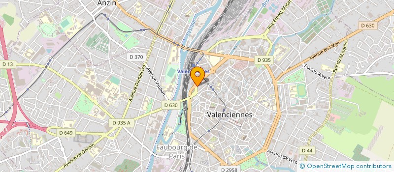 localisation de l'entreprise LA CANTINE DE JOSEPHINE à VALENCIENNES