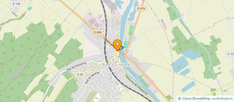 localisation de l'entreprise LA CANTINE DE L'ECU  PONT-SUR-YONNE