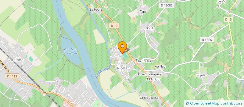 localisation de l'entreprise LA CANTINE DE L'ELEVEUR  RIONS