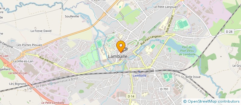 localisation de l'entreprise LA CANTINE DE LAMBALLE  LAMBALLE-ARMOR