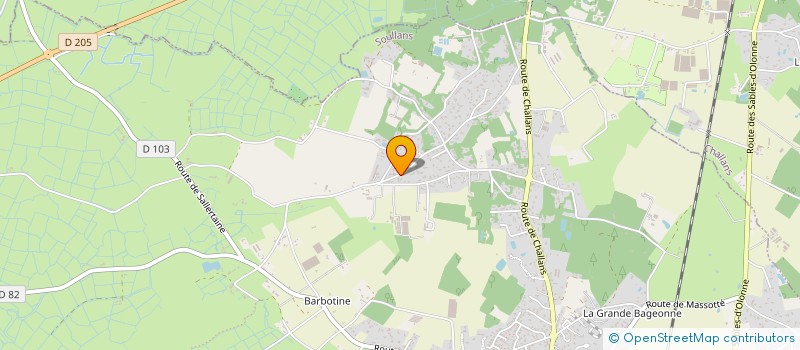 localisation de l'entreprise LA CANTINE DU CHENE VERT à SALLERTAINE