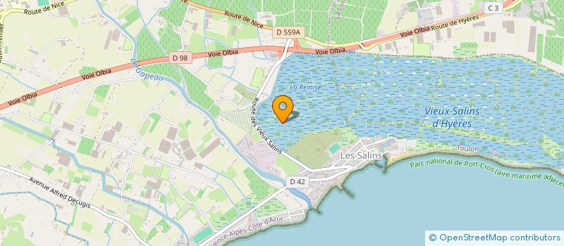 localisation de l'entreprise LA CANTINE DU CLOS à HYERES