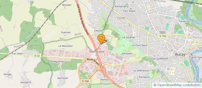 localisation de l'entreprise LA CANTINE PAR LABONAPP à AURAY