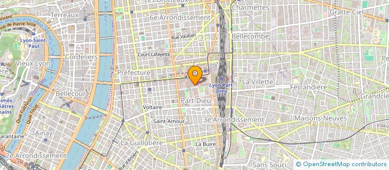localisation de l'entreprise LA CANTINE PART DIEU  LYON