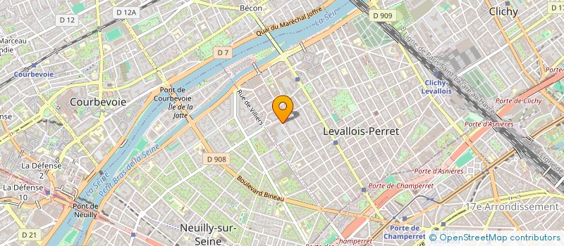 localisation de l'entreprise LA CANTINIERE à LEVALLOIS-PERRET
