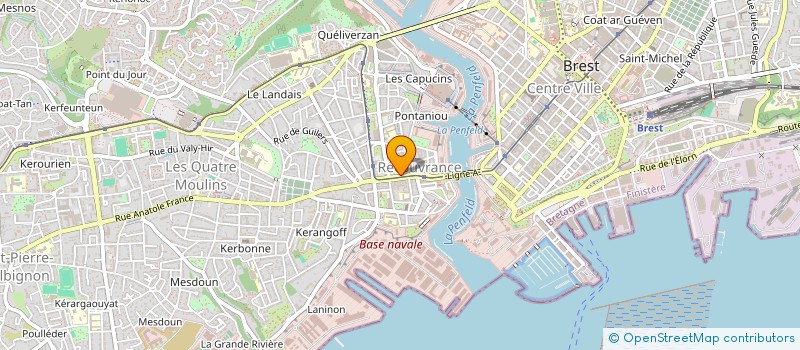 localisation de l'entreprise LA CANTOCHE  BREST