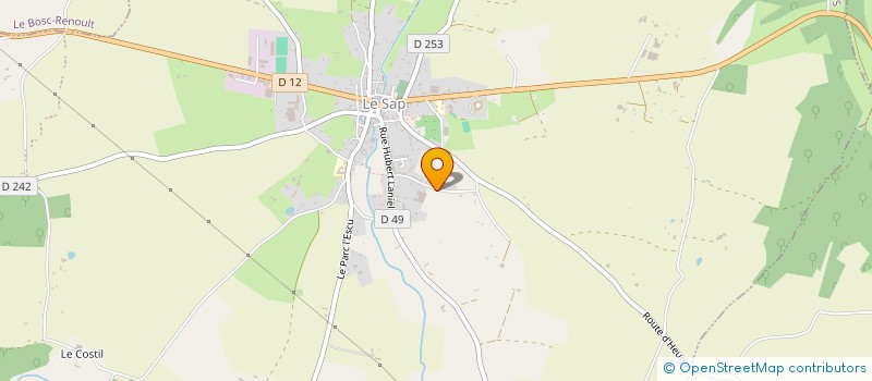localisation de l'entreprise LA CANTONADE SPORT LOISIRS à LA FERTE-EN-OUCHE
