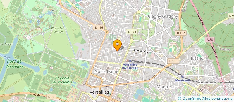 localisation de l'entreprise LA CAPE à VERSAILLES
