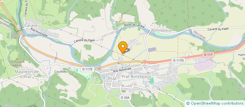 localisation de l'entreprise LA CAPELETTE à PRAT-BONREPAUX