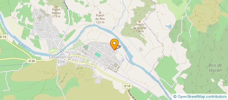 localisation de l'entreprise LA CAPELETTE  CESSENON-SUR-ORB