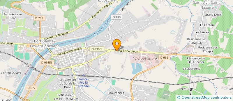 localisation de l'entreprise LA CAPELLE II  PINEUILH