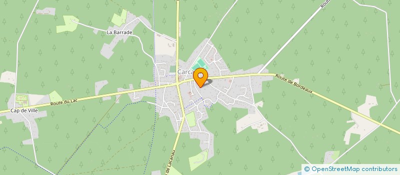 localisation de l'entreprise LA CAPEYRE  CARCANS