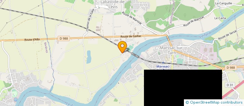 localisation de l'entreprise LA CAPITAINE  CASTELNAU-DE-LEVIS