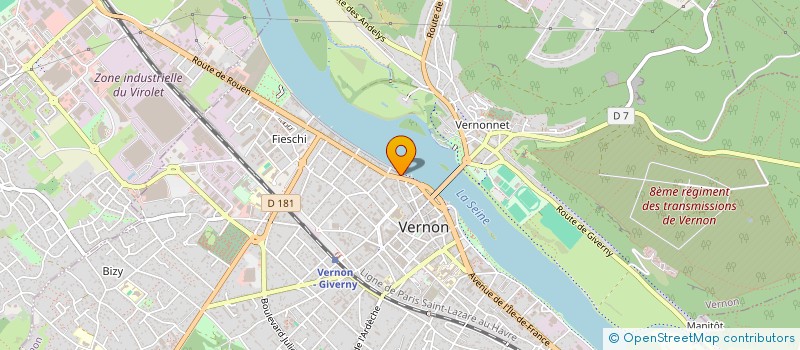 localisation de l'entreprise LA CAPITAINERIE à VERNON