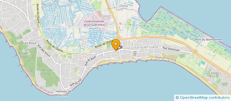 localisation de l'entreprise LA CAPITAINERIE  LA GUERINIERE