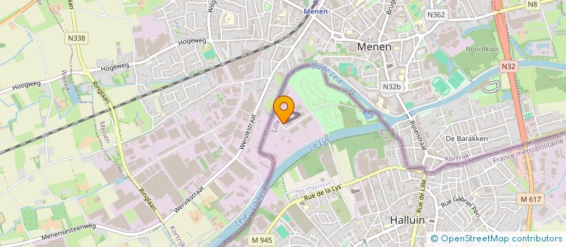 localisation de l'entreprise LA CAPITAINERIE  HALLUIN